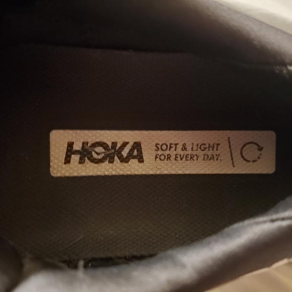 Hoka Black and White Athletic Shoes - Picture 2 of 7